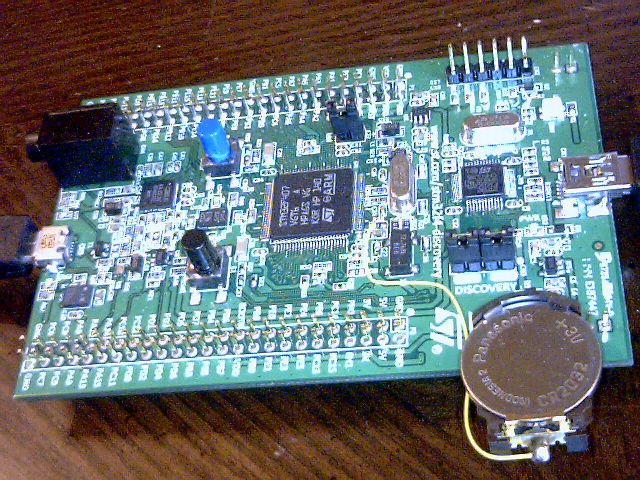 STM32F4DISCOVERY with RTC